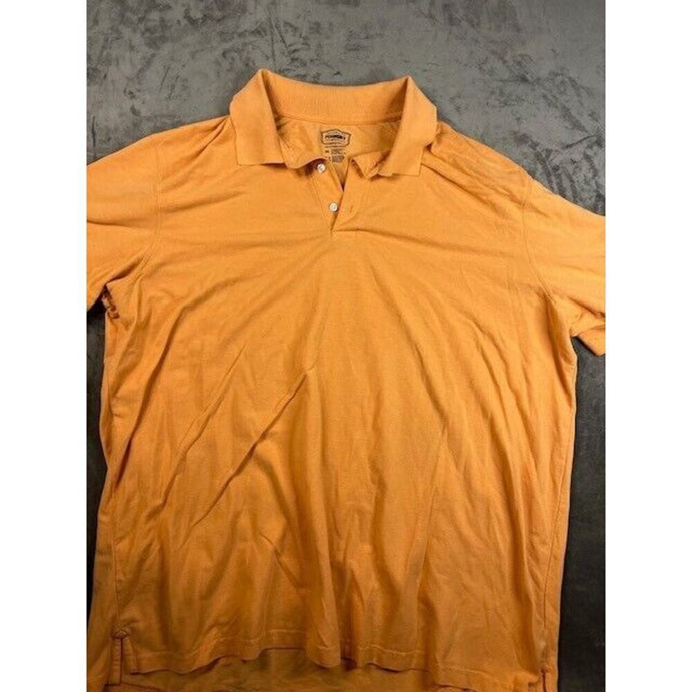 The Foundry Supply Co Mens Size 3XL Short Sleeve Golf‎ Polo Shirt Orange Big